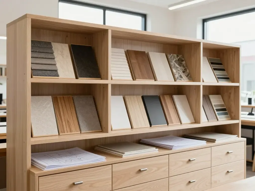 Custom architecture studio storage and flat-file millwork in Miami, FL
